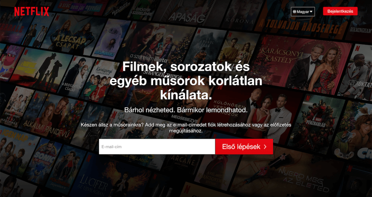 Netflix regisztráció
